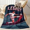 Ronaldo Cr7 Football Legend Blanket Warmthful Decor Perfect for Office Bedding Seaside All-Season Use Modern Ideal Gift For Birthday Valentine'S Day