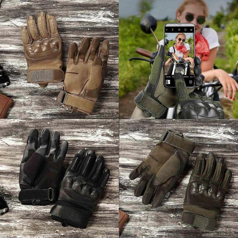 Indestructible Protective Tactical Full-Finger Gloves, Heavy Duty Tactical Gloves Riding Work Outdoor Sport Men Gloves