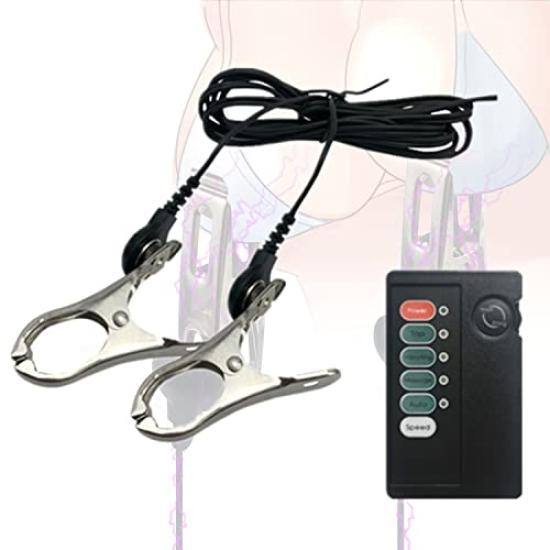 Nipple electric pulse current nipple nipple clitoris nipple electric shock SM masturbation electric adult masturbation clamps, clips, vibrators,
