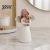 Sympathy Gifts for Loss of Pet Angel Holding Puppy Figurine Cute Dog Resin Statue Home Unique Cat Owners Desk Decor Handcrafted Wood Carving Texture