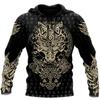 2024 Nuova Felpa con Cappuccio 3d Stampa Viking Harajuku Pullover Felpa con Cappuccio da Uomo Oversize Vintage Abbigliamento Maschile Autunno Manica Lunga