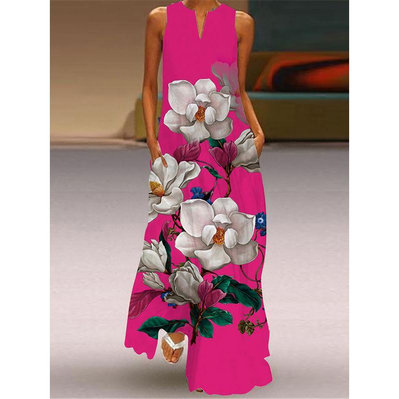 Phoenix Dress Chinese Style Retro Chinese Sleeveless Cheongsam Red Dress Stage Show Elegance Elegant Dress