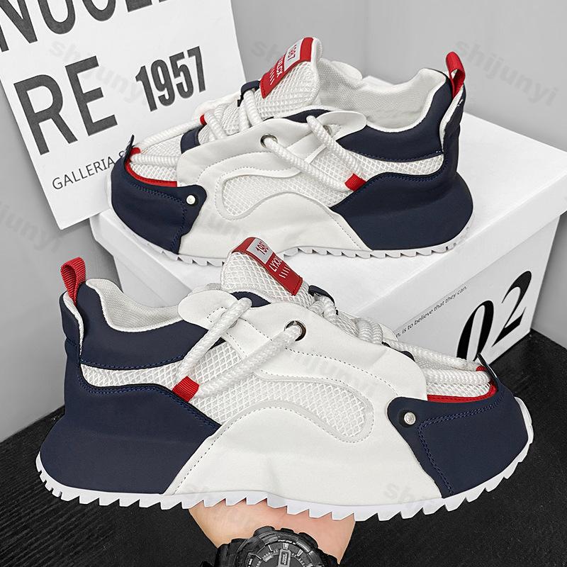 Men Breathable Sneakers 2025 Spring Running Shoes Outdoor Casual Platform Sneaker Anti Slip Footwear Fashion Sport Casual Shoes