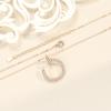 Nail Necklace Women's Full Diamond Hook Diamond Necklace Two Double-sided Jewelry