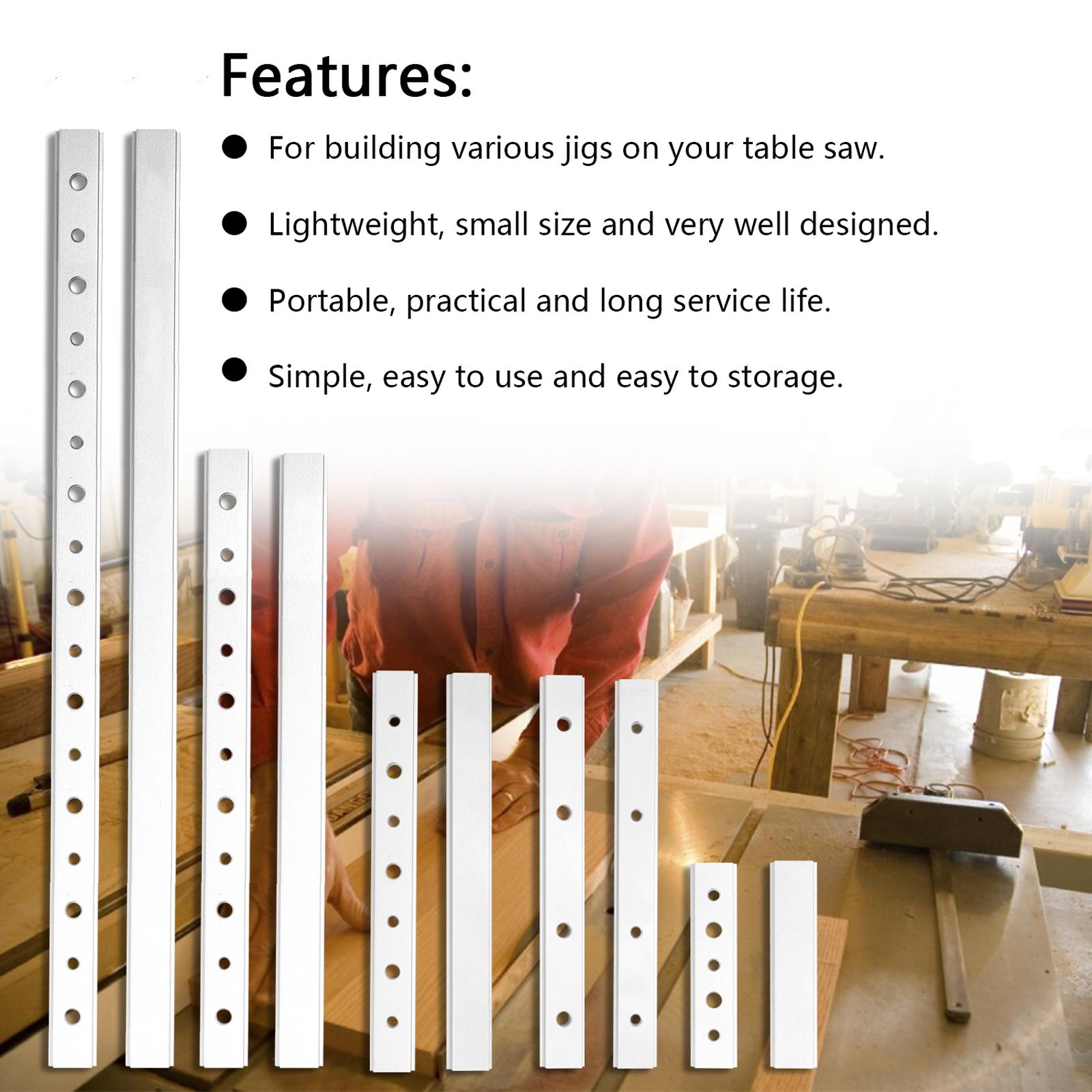 

Woodworking T type Slide Bar DIY Accessories For Woodworking Sliding Fixed Block Universal T type Slider Miter Bar