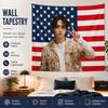 K-Pop Idol Tapestry flat print American Flag Stars Stripes Wall Hanging for Teen Bedroom Dorm Living Room Fan Gift