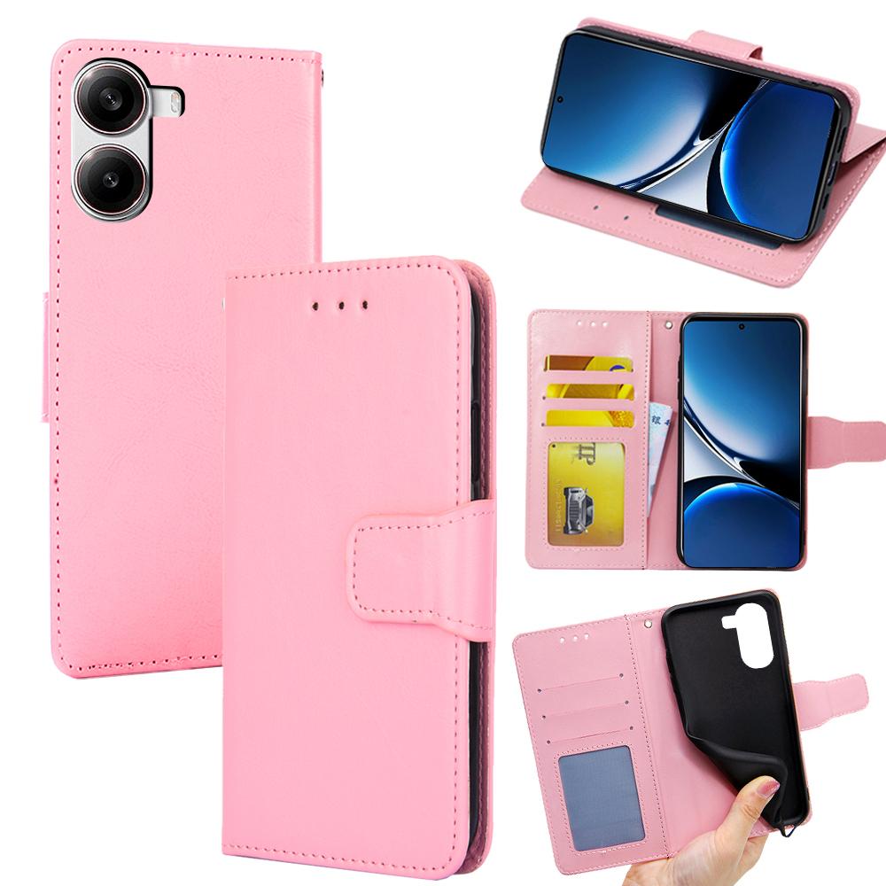 For Xiaomi Poco X7 Pro 5G/Redmi Turbo 4 5G Case Wallet PU Leather+TPU Folding Stand Phone Cover