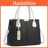 2023 Stylish Color Block Handbag Large Capacity Casual Shoulder Bag Cross-border Trendy Pu