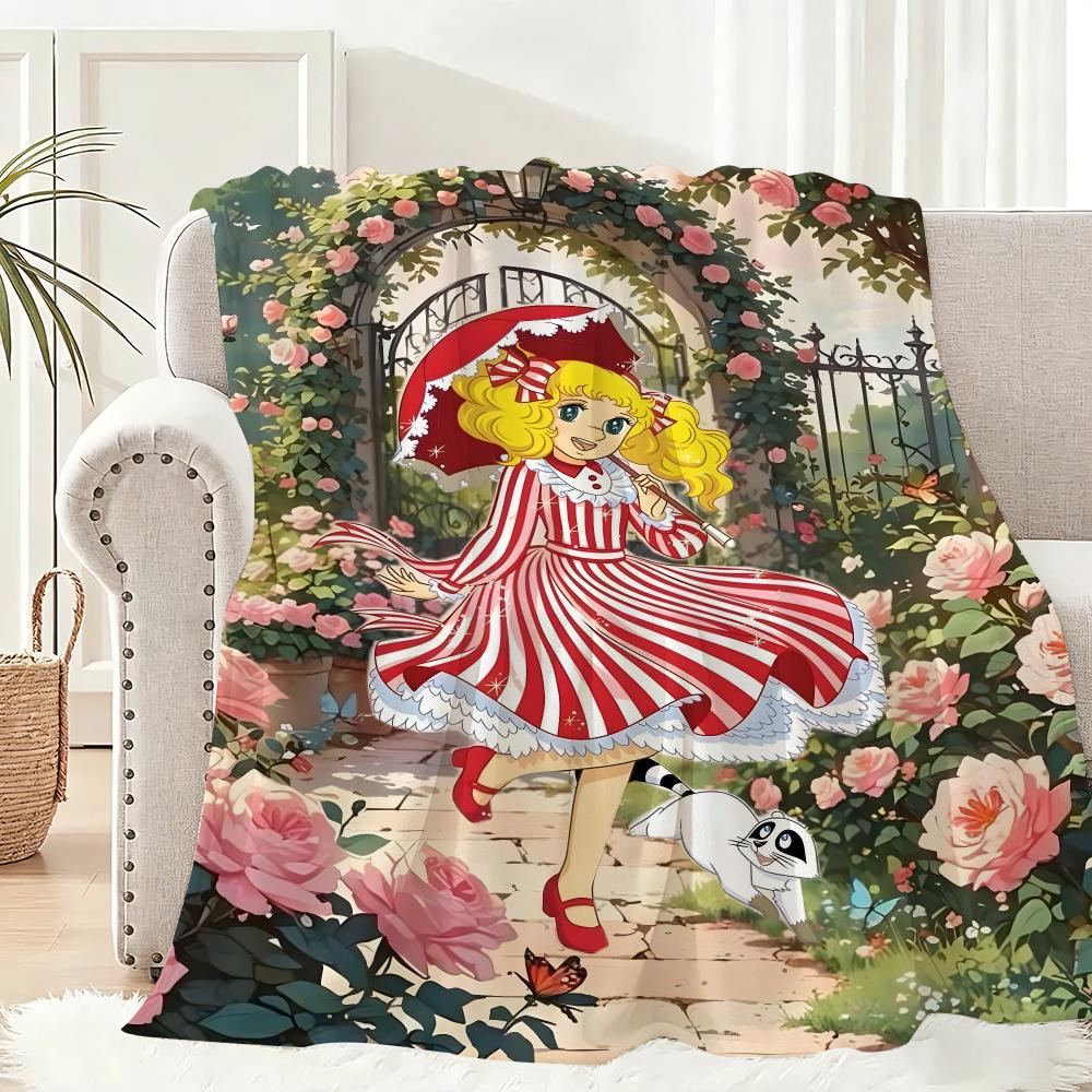 C-Candy Candys Throw Lightweight 240G Flannel Blanket Soft Skin-Friendly For Summer Cooling
