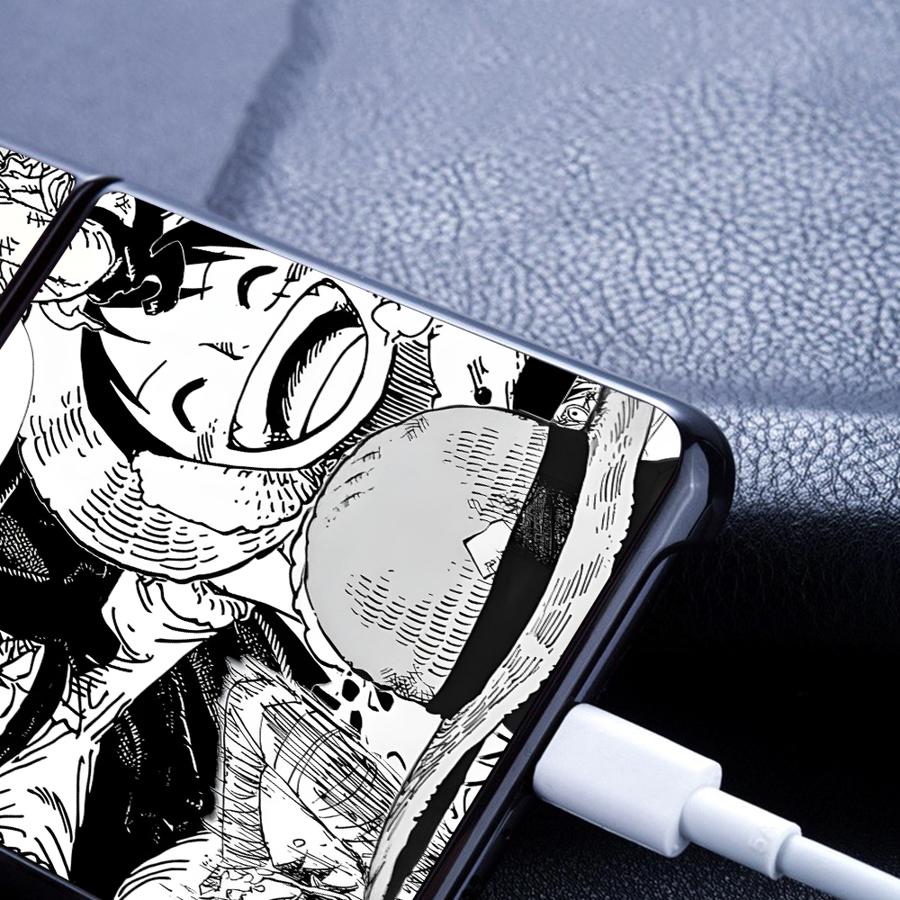 Harde Telefoonhoesje voor Samsung Galaxy ZFlip5 ZFlip6 ZFlip4 Z Flip 7 6 5 4 3 ZFlip7 FE ZFlip3 One Piece Anime Monkey D Luffy