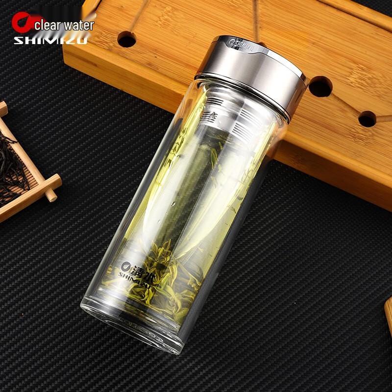 SHIMIZU Double-Layer Glass Insulated Water Cup