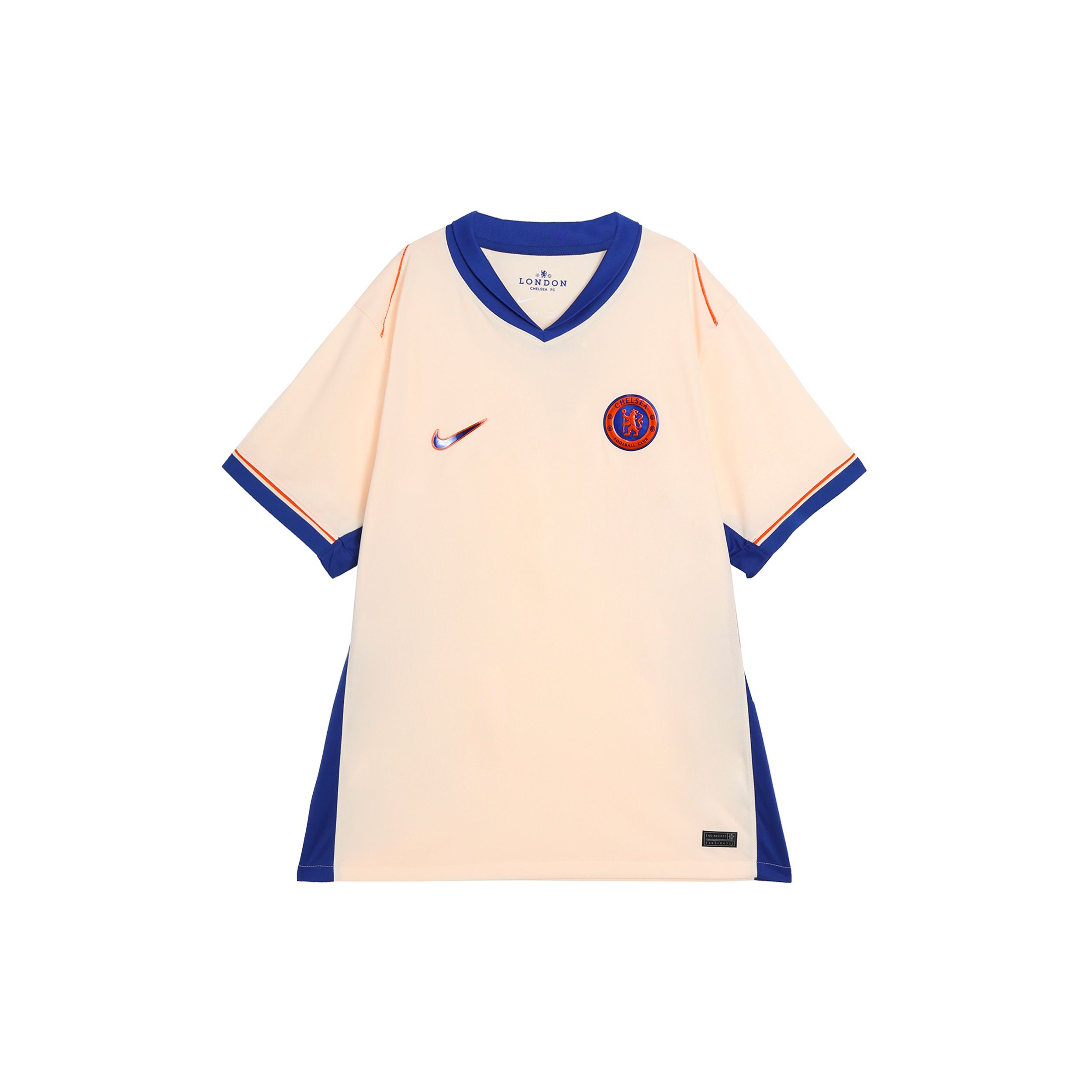 

Nike Chelsea FC SS24 Dri-FIT Series Logo V-Neck Away Short Sleeve Football Shirt Men Tops Orange Blue FN8786839 S