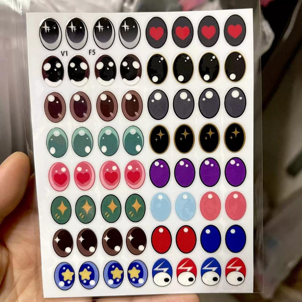 

Подходящие 17/38см Labubu V1v2v3 Запасные наклейки для глаз Виниловые контактные линзы Макияж Наклейки для глаз Сделай сам Кукла Детский подарок Игрушка Милый