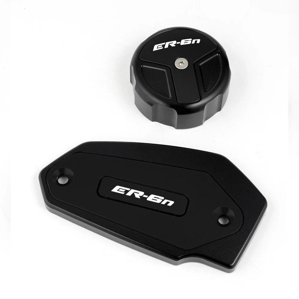 Moto Příslušenství CNC Přední a Zadní Brzdová Kapalina Válec Hlavní Nádržka Krytka Pro KAWASAKI ER6N ER 6N ER 6F 2009-2016