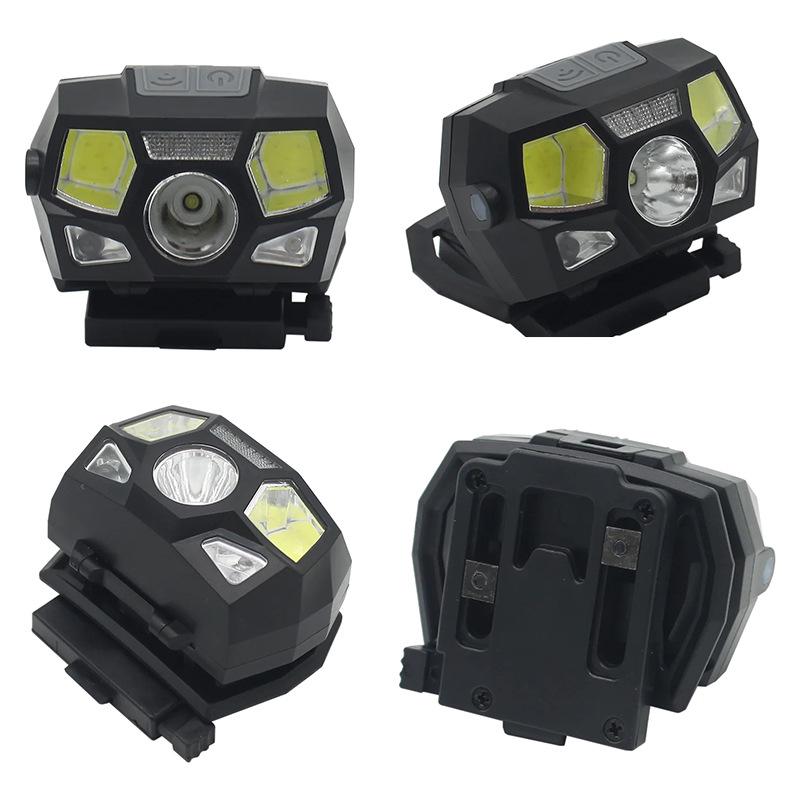 USB Rechargeable Waterproof Tactical Helmet Light - Induction Fishing & Rescue Headlamp