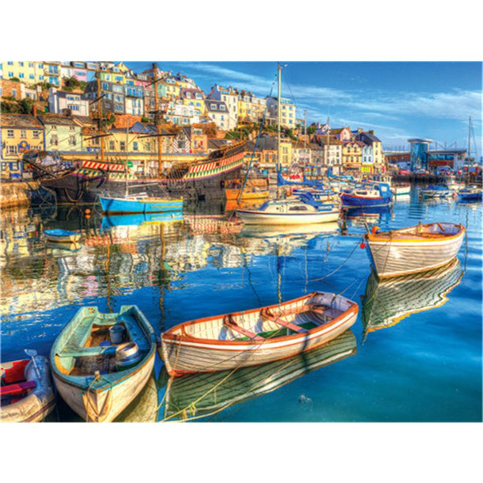 5D DIY full Round diamond painting &quot;landscape&quot; diamond embroidery cross stitch kit rhinestone picture decoration gift