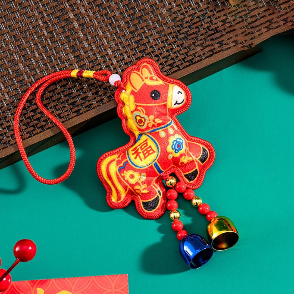 Embroidery Zodiac Mascot Pendant Blessing Car Hanging Pendant Horse Incense Bag Spring Festival