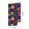Wallpaper Flowers and Leaves in Sea and Purple for Living Room and Bedroom 50x1000
