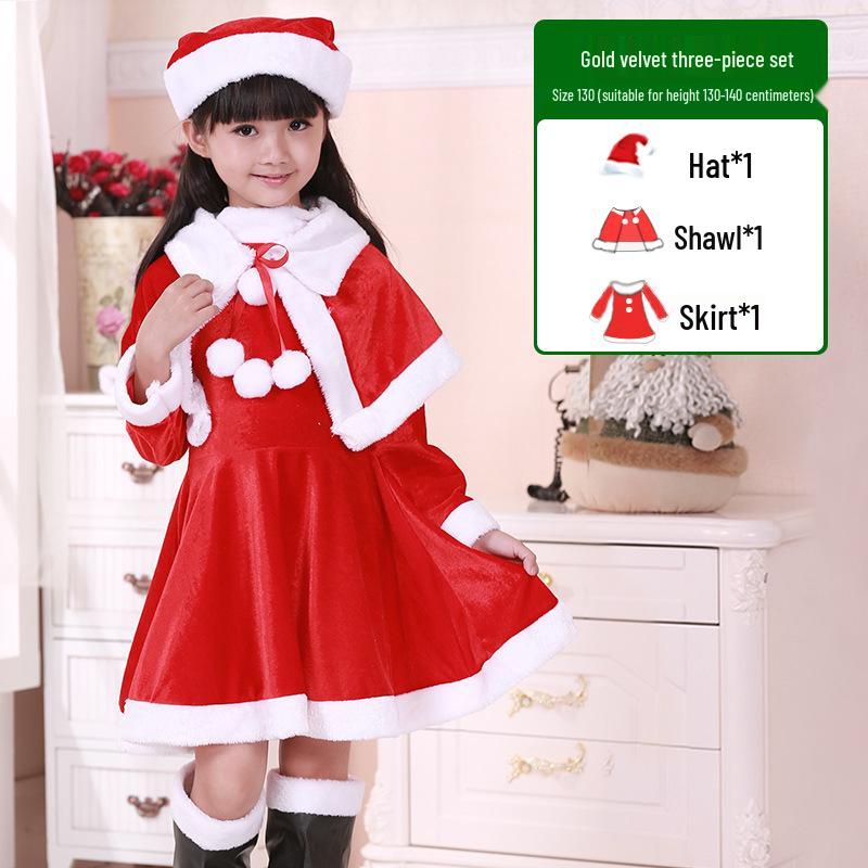 Kinder Weihnachtsmann Kostüm für Weihnachten - Jungen & Mädchen Verkleidungsoutfit