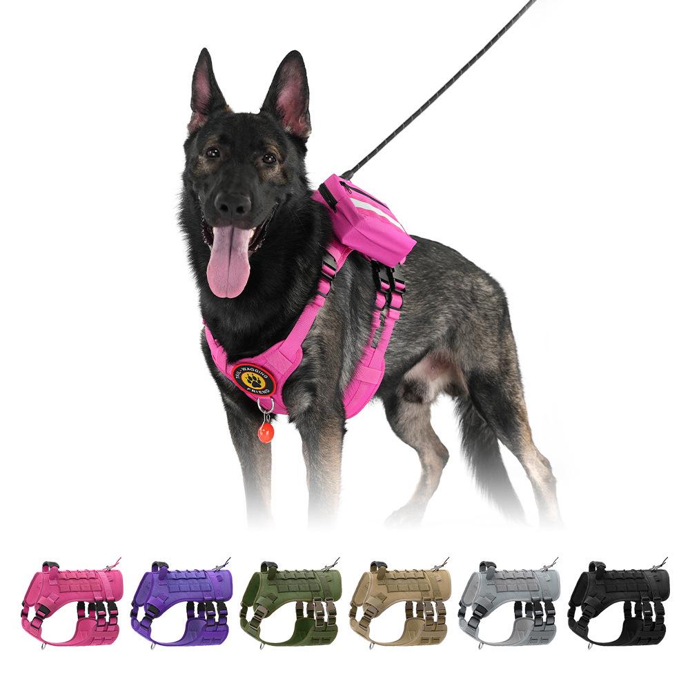 Tactical Waterproof Multi-functional Pet Harness with Leash