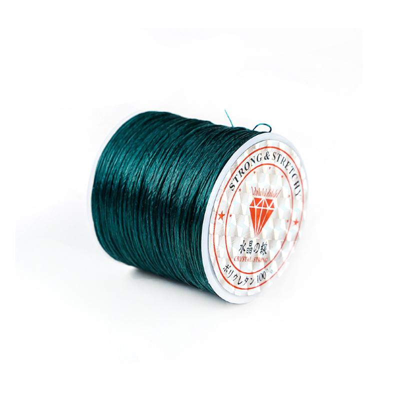 1 Roll Transparent Elastic Crystal Line Beading Cord for Jewelry Making and Garment Accessories