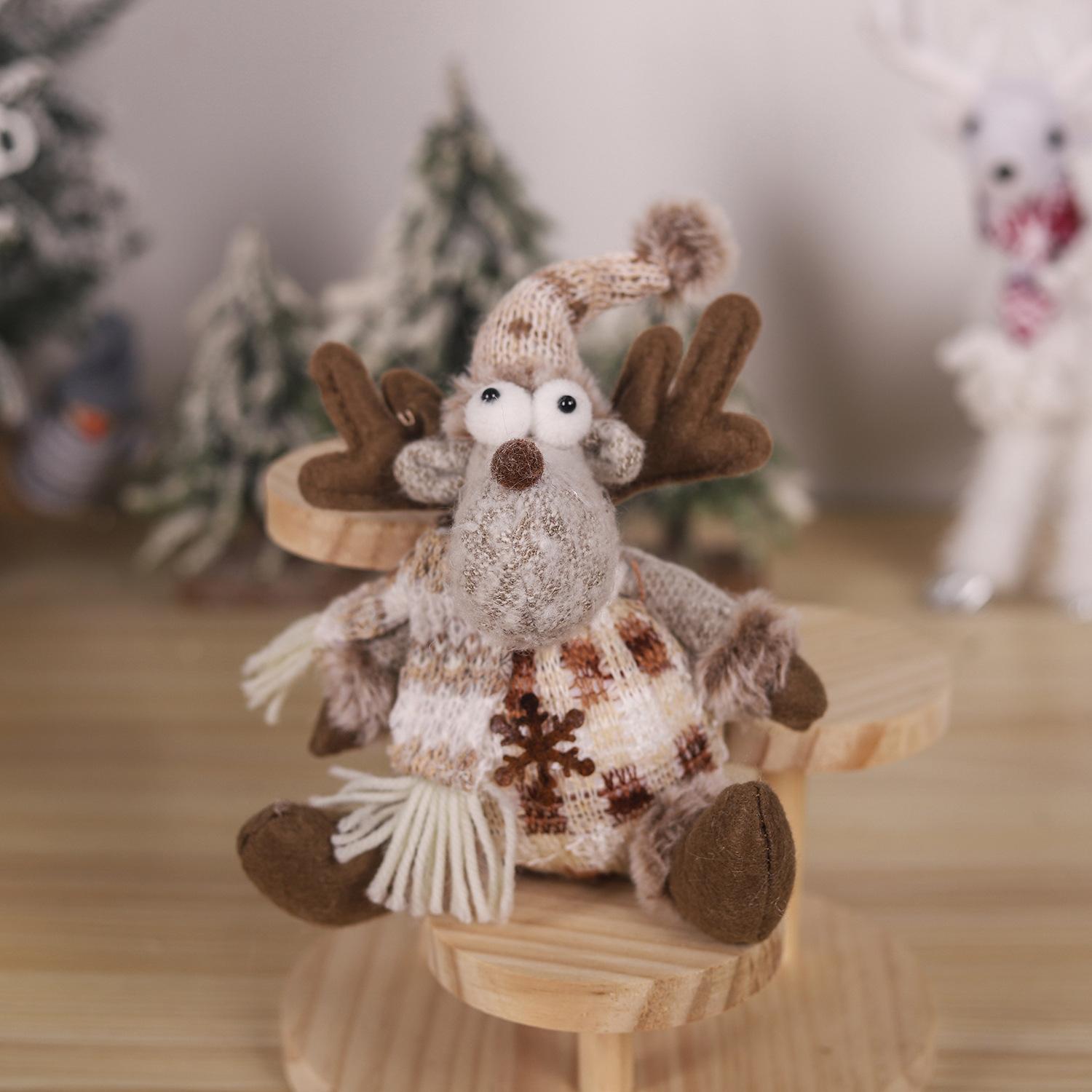 

Санта-Клаус Снеговик Лось Короткая Нога Вязаная Кукла Рудольф Украшение Гном Гоблин Кукла Веселый Рождественский Декор для Дома Рождественские Украшения