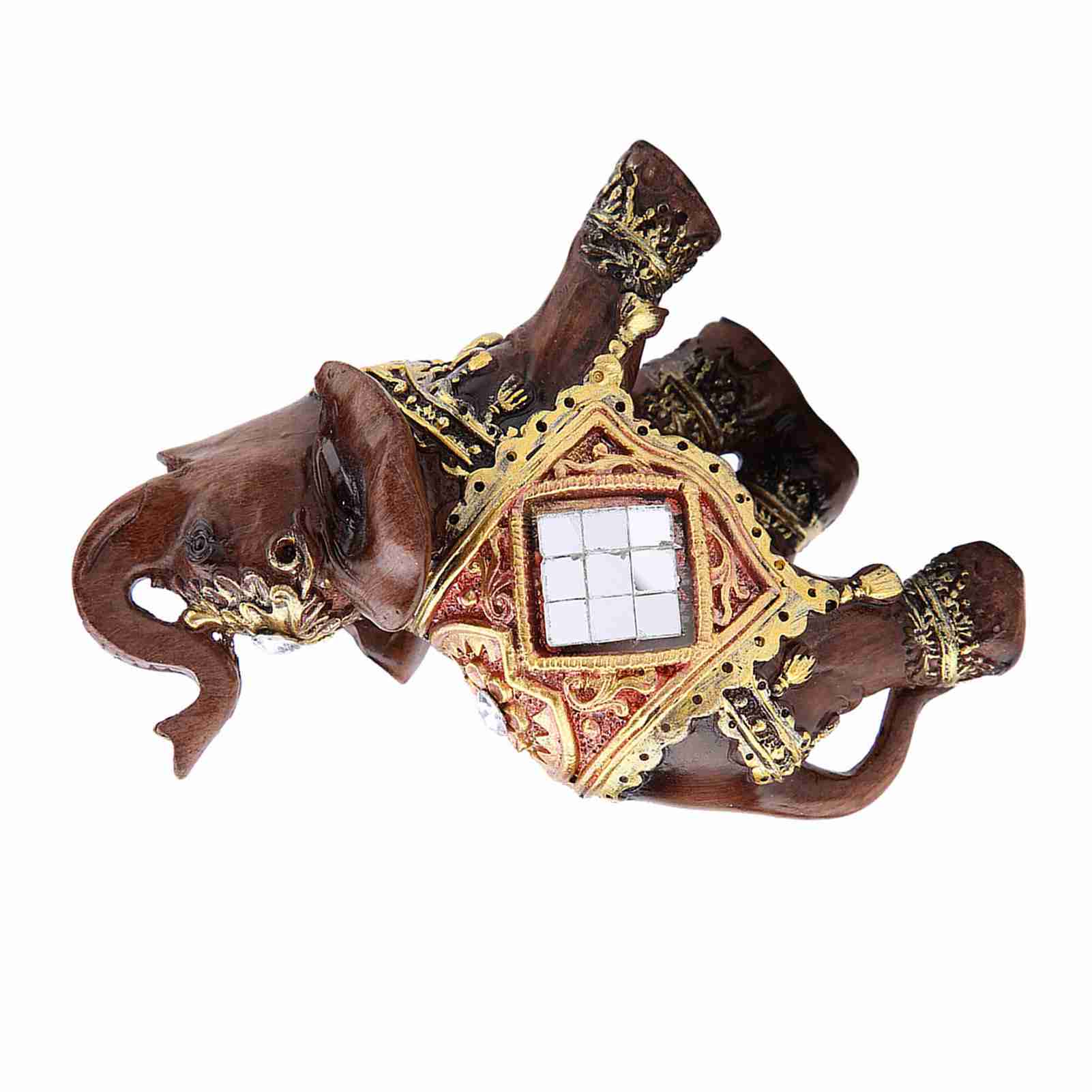 

Lucky Feng Shui Wood Grain Статуя слона Скульптура Богатство Статуэтка Подарок Украшение дома (S) S