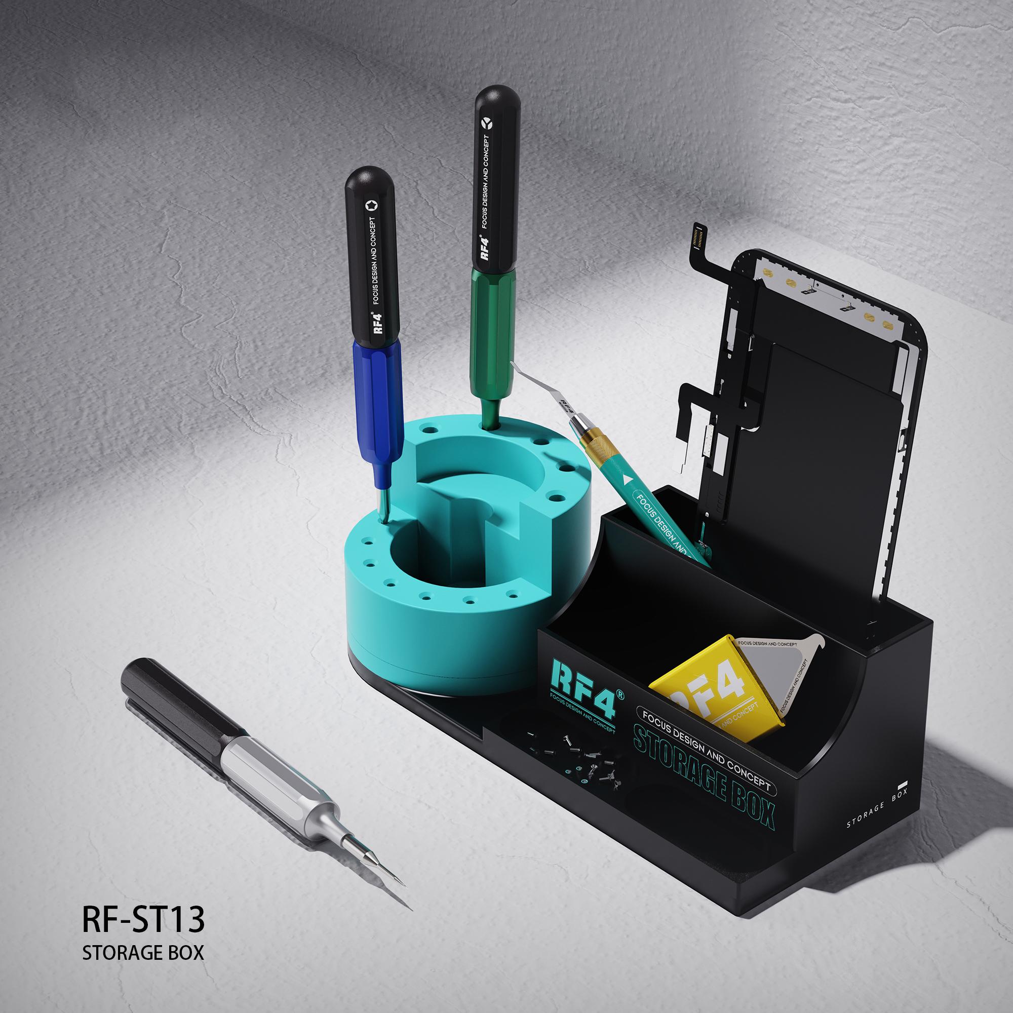 

RF4 RF-ST13 Multifunctional Storage Rack Phone Repair Tools Collector Tweezers Screwdriver Parts Storage Case Type A