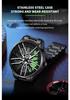 Men's Sports Watch Featuring Cool Sharingan Car Wheel Design