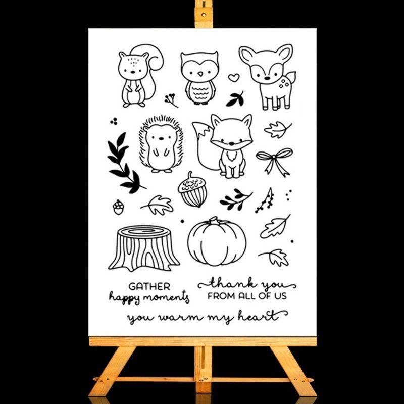 Animals Metal Cutting Dies with Stamp Transparent Silicone Stamp Die Cuts for DIY Christmas Birthday Party Decorations top sale