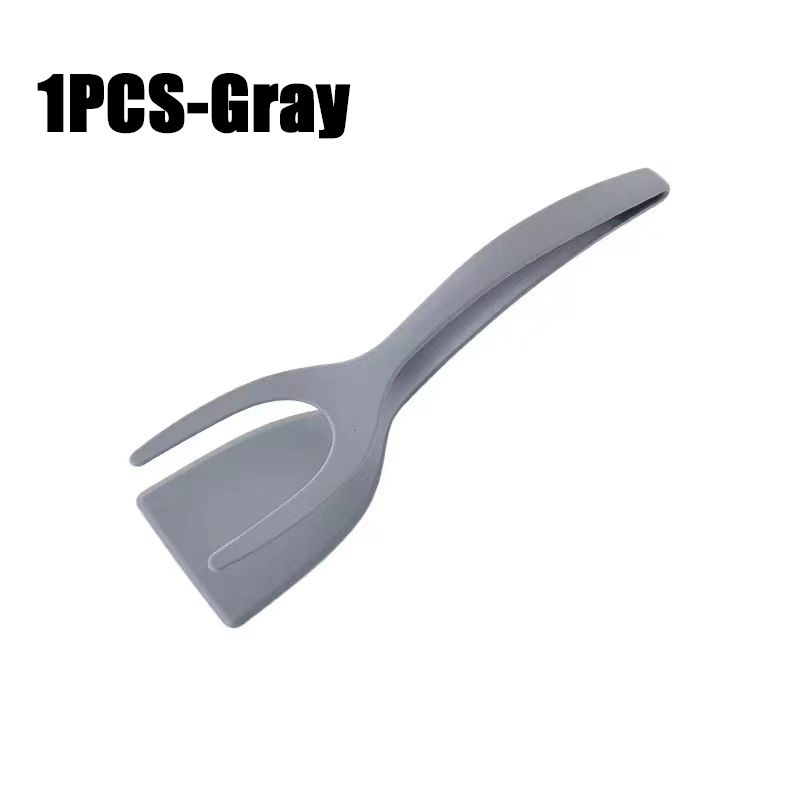2 in1 Silicone Clip Spatula for Frying Steak Pancakes Toast Omelette Tongs Silicone Omelet Spatula Flip Shovel Kitchen Tool