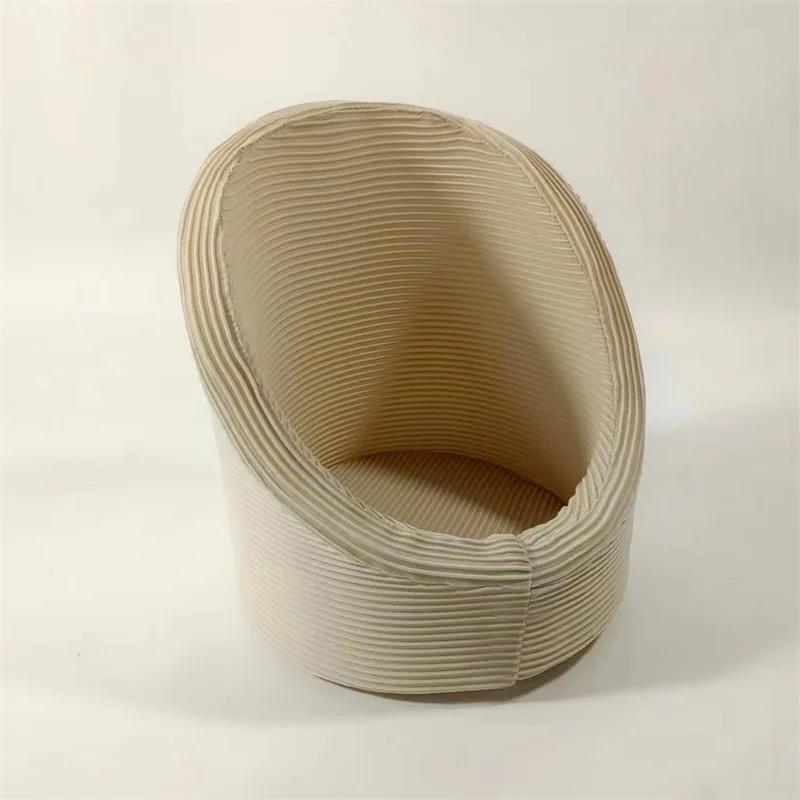 

Round Baby Sofa Chair Newborn Photography Props Multi Color Infant Sitting Pose Helper Studio Cinema Film Shoot Kids Photo Prop коричневий