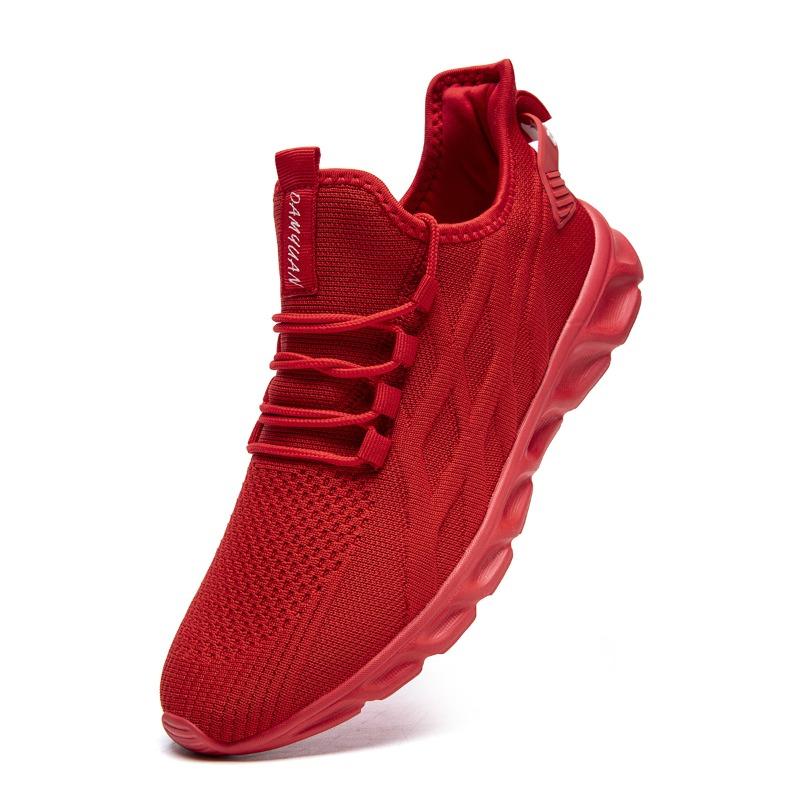 

Damyuan Новые летние туфли для мужчин, модные, удобные, повседневные, кроссовки, мокасины, теннисная спортивная обувь, мужские, Zapatillas 40 красный