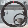 Capa de Volante de Carro Para Subaru Impreza WRX STI Forester Legacy Outback Saab 9-2X 2005 2006-2008 Trança Macia de Couro Camurça