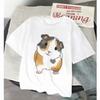 Women’s Funny T Shirt Guinea Pig Summer Short Sleeves Tops Graphic Harajuku Kawaii Animals T-Shirt