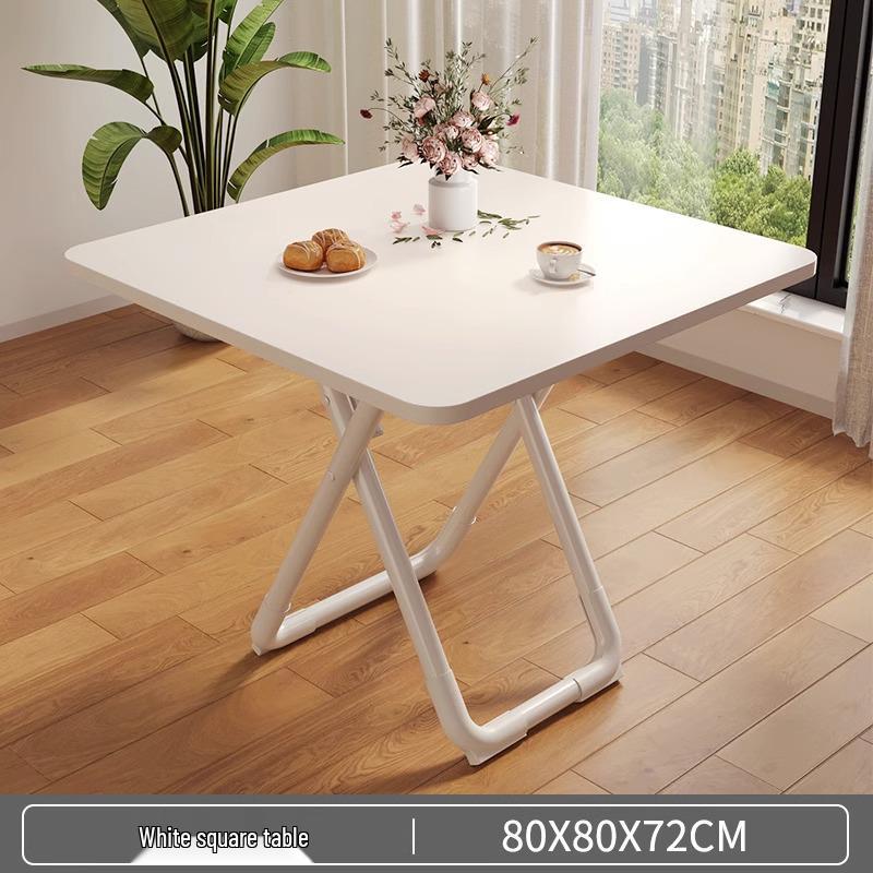 Portable Round Folding Table for Home, Dining, Outdoor, or Rental Rooms - Compact and Versatile.