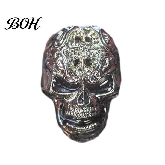 Car Accessories for Men Women Halloween Air Vent Clip, Metallic Skull Bat Freshener Fragrance Ornament Charm, Cool Auto Aroma Diffuser Gothic
