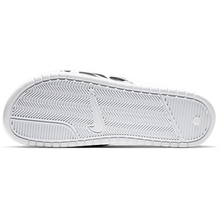 Nike Benassi JDI Print Slide 'White Black Swoosh' Men's 631261-106