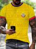 Men's Comfortable Football Sports T-Shirt with Digital Print - Suitable for Matches, Training, Casual Wear, and As a Fan Gift. This Is a Perfect