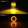 Angel Eye mlhové světlo pro Ford Focus Fusion Fiesta Ranger C-Max Transit Tourneo EcoSport Edge Car DRL mlhová svítilna LED čočka