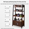 Zhaoran 4-Tier Steel-Wood Storage Shelf
