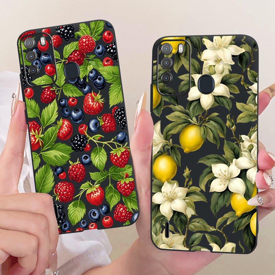 Case for Itel Vision 1 Pro Matte Soft Silicone Black butterfly  Shockproof Phone Bags For ItelS16 S 16 Vision1pro  Back Covers