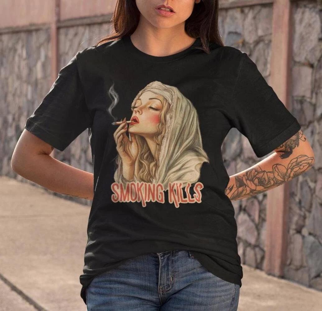 Smoking Kills Shirt, Cigarette T-shirt XL