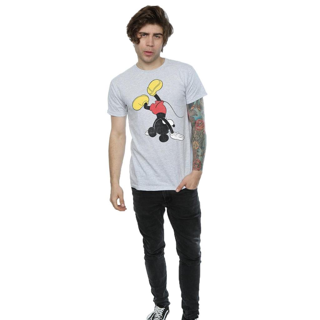 Disney Herren Mickey Mouse Auf dem Kopf T-Shirt