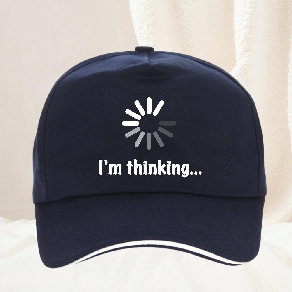 Funny Im Thinking Printed Casual Baseball Cap Spring Stylish Trucker Hat For Women Unisex Outdoor Sport Snapback Cap