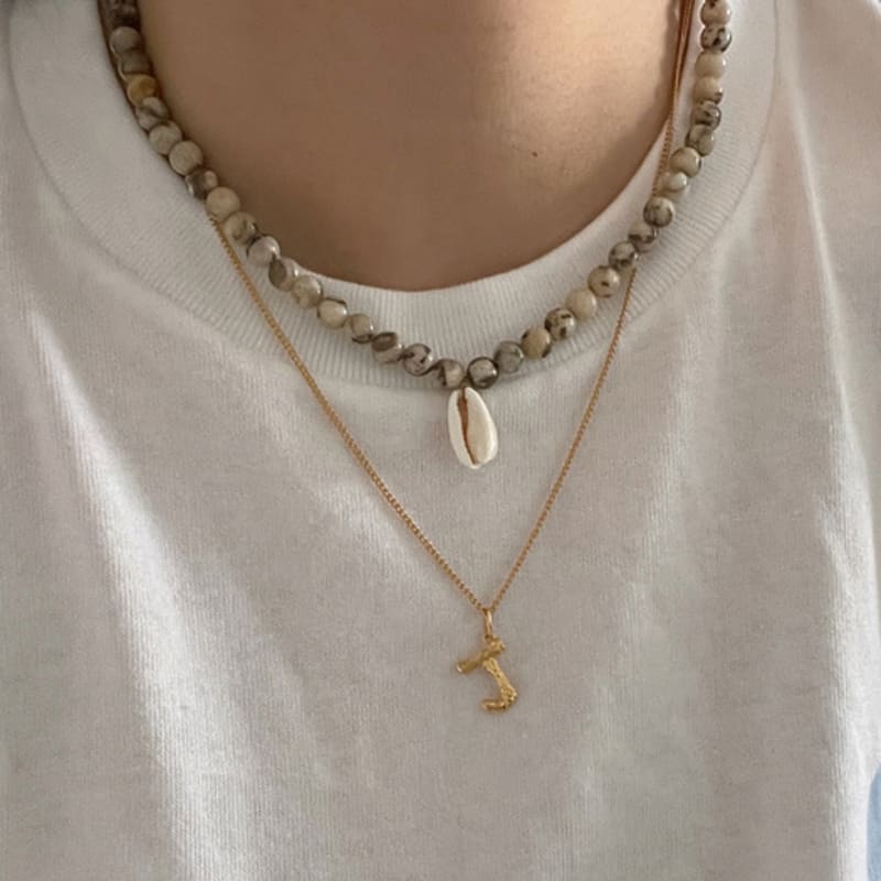 OUI SAY YES! Shell Pendant Necklace_NC283