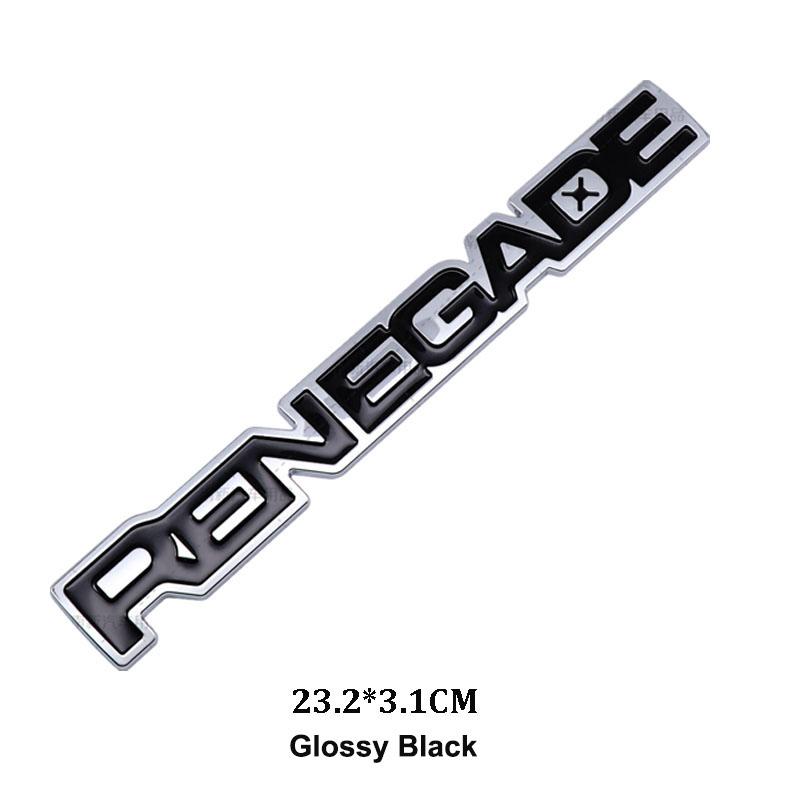 3D Metal "RENEGADE" Emblem Badge for Jeep Renegade 2015-2025 Rear Trunk Door Side Car Styling Sticker Auto Tuning Accessories Tr1
