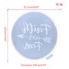 Resin Coaster Molds Round Storage Tray Mould Silicone Agate Coaster Molds Creative Faith Molds for Making DIY Craft