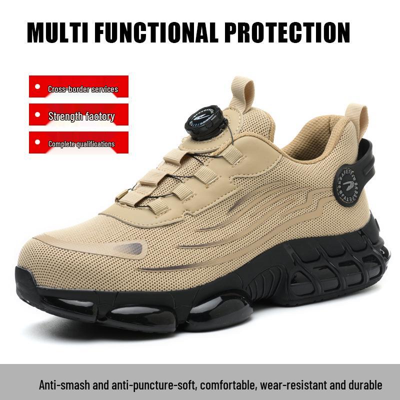 Men's Steel Toe Work Shoes: Anti-Smash, Anti-Puncture, Comfortable, Long-Lasting Wear