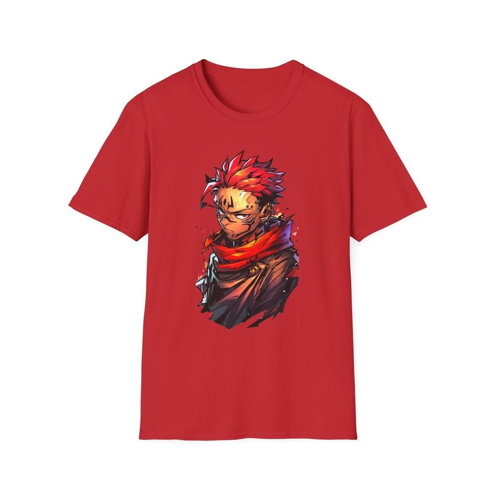 Anime Soft TShirt Jjk Sukuna Art Work 2 Unisex Jl Anime Front Printed Tee